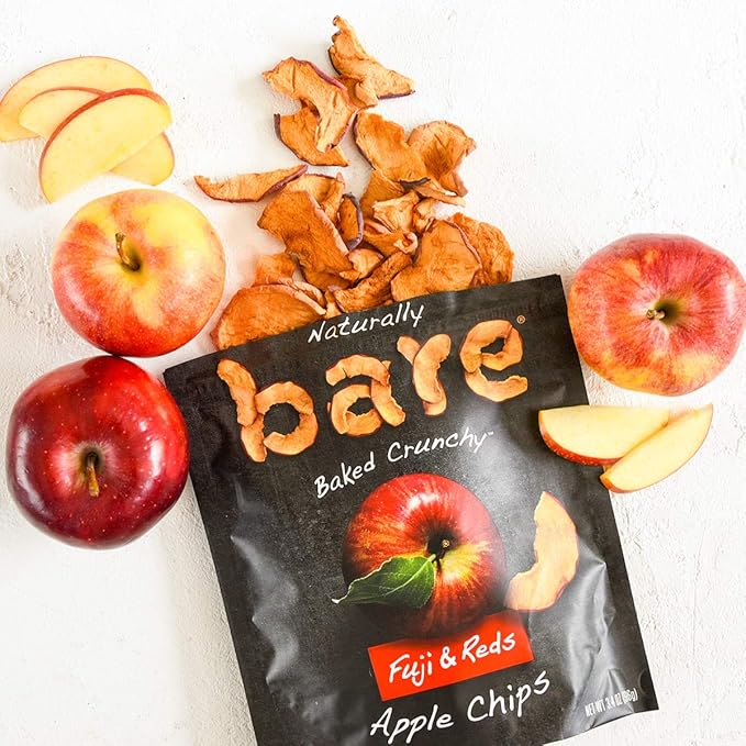 Bare Baked Crunchy, Apples Fuji & Reds, 0.53 Ounce (Pack of 16)