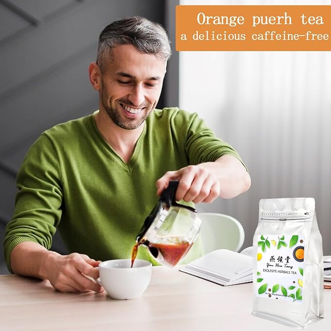 Eilin YHT Puerh Tea Bags with Aged Orange Tangerine Peel 50 Counts x 3Grams