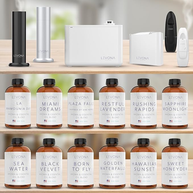 Levona Scent Essential Oil for Diffuser: Home Luxury Fragrance Scent - Aroma Diffuser Oil Refill - Hotel Diffuser Essential Oils for Humidifiers - 700 Ml/ 23oz Essential Oils - Born to Fly