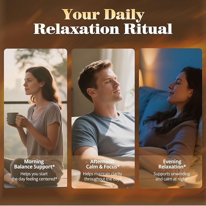 Calm Magnesium Powder, Ashwagandha, L-Theanine, GABA & 6 Mushrooms | Magnesium Glycinate Supplement for Relaxation & Calm Support | Non-GMO, Gluten-Free, Orange Flavor, 6.35oz