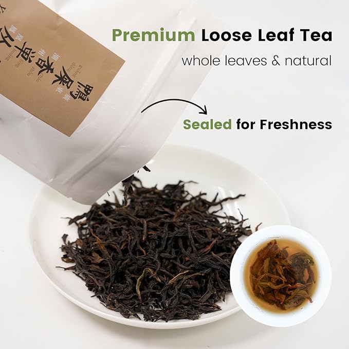iTeaworld Ya Shi Xiang Dan Cong -Oolong Tea Loose Leaf, Premium Chinese Loose Leaf Tea with Rich Floral Aroma, for Hot and Iced Tea, 2025 Spring Harvest from Chaozhou, Guangdong- Whole Leaf Phoenix Dan Cong Oolong, 3.52oz