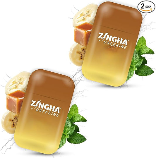 Caffeinated Aromatherapy Nasal Inhaler Stick – Natural Energy Boost with Essential Oils + Caffeine – Focus, Refresh & Breathe Easy (Caramel Bananas Foster)