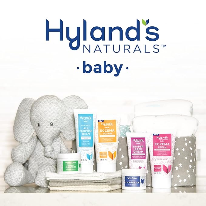 Hyland's Baby Organic Calming Balm, Soothe and Relax, With Organic Lavender, Eucalyptus, and Bergamot Fruit Oil, Safe and Gentle, Dermatologist Tested, 1.76 oz.