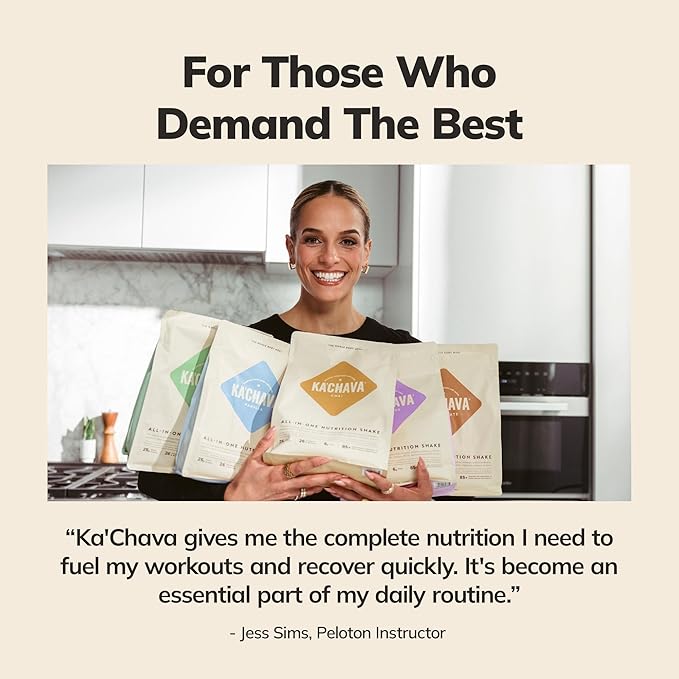 Ka’Chava Whole Body Meal Shake Chai 2 lb – Vegan Protein Powder with 85+ Superfoods & Greens – Plant-Based Meal Replacement with Probiotics & Digestive Enzymes – Gluten & Dairy Free (15 Servings)