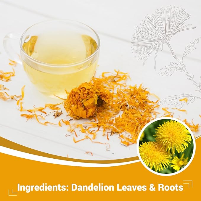 Dandelion Leaf & Root Herbal Tea-Caffeine-free, 50 Teabags