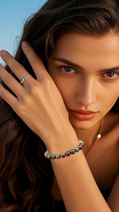 AD Beads 4mm6mm8mm10mm Handmade Bracelet - Natural Gemstone for Peace and Tranquility - Meditation, Yoga, Healing and Energy Gift for Unisex