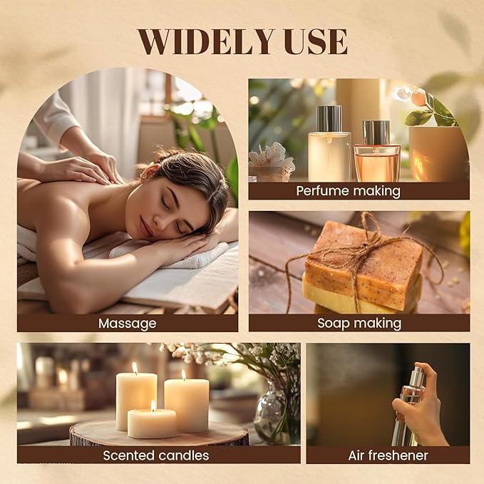 Essential Oil Set - Essential Oils - Pure Essential Oils - Perfect for Diffuser, Massage, Soap, Candle, Bath Bombs Making, Skin & Hair Care, 96x5ml(0.17fl.oz)