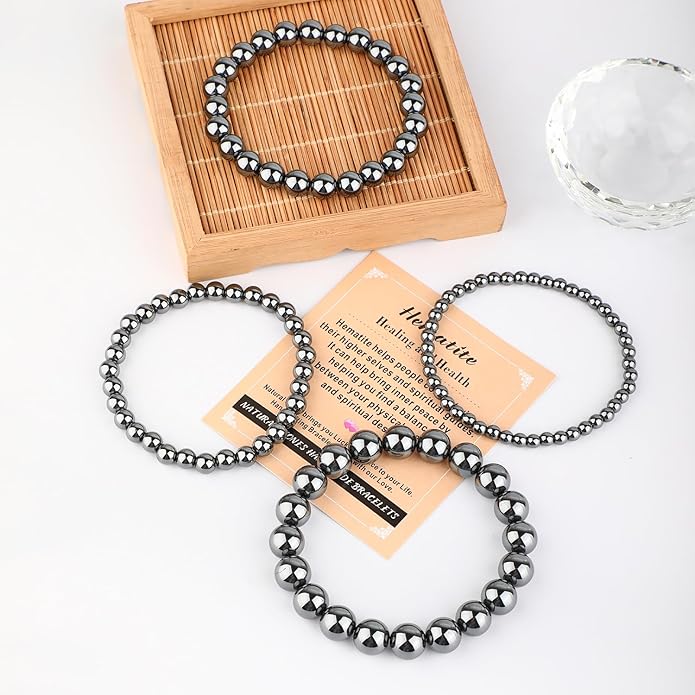 AD Beads 4mm6mm8mm10mm Handmade Bracelet - Natural Gemstone for Peace and Tranquility - Meditation, Yoga, Healing and Energy Gift for Unisex