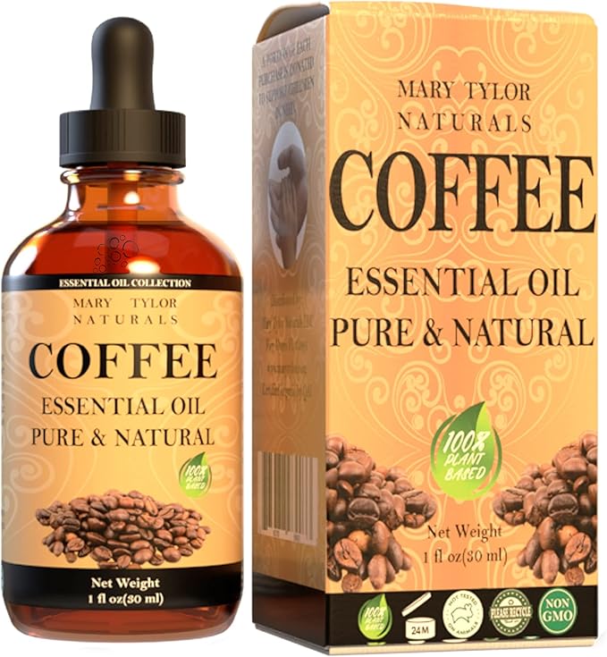 Coffee Essential Oil (1 oz), Premium Therapeutic Grade, 100% Pure and Natural, Perfect for Aromatherapy, Diffuser, DIY by Mary Tylor Naturals