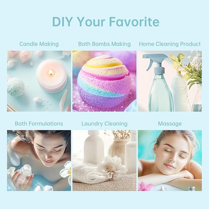 Summer Essential Oils Set | Top 6 Tropical Blends for Diffusers, Candle Scents, Aromatherapy Fragrance Oil - Coconut, Pineapple, Beach, Breeze, Lemon, Summer Night | Gift Set for Women, Home, Spa