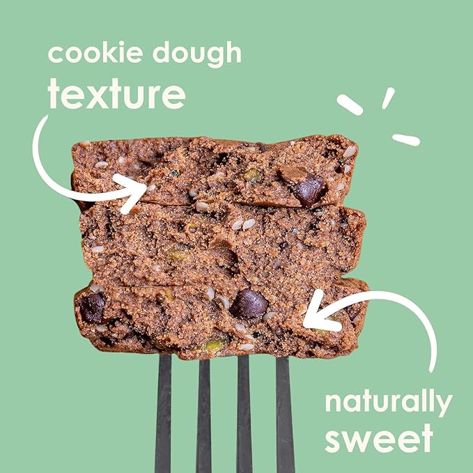 Feel Vegan Protein Bars | Mint Chocolate Chip | Keto | Gluten Free | Organic | Chaga Mushroom | 15g Plant Protein | Low Carb | High Protein | Dairy Free | Low Sugar | Grain Free | Nut Free | Soy Free