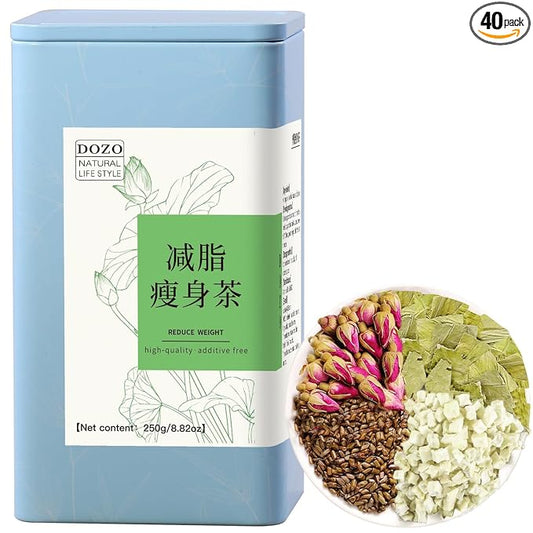 DOZO Jian Zhi Shou Shen Tea Winter Melon Lotus Leaf Tea 8.8oz/250g(40bags) Rose Buds Cassia Seeds Combination Herbal Tea No Add No Sugar 减脂茶 草本茶