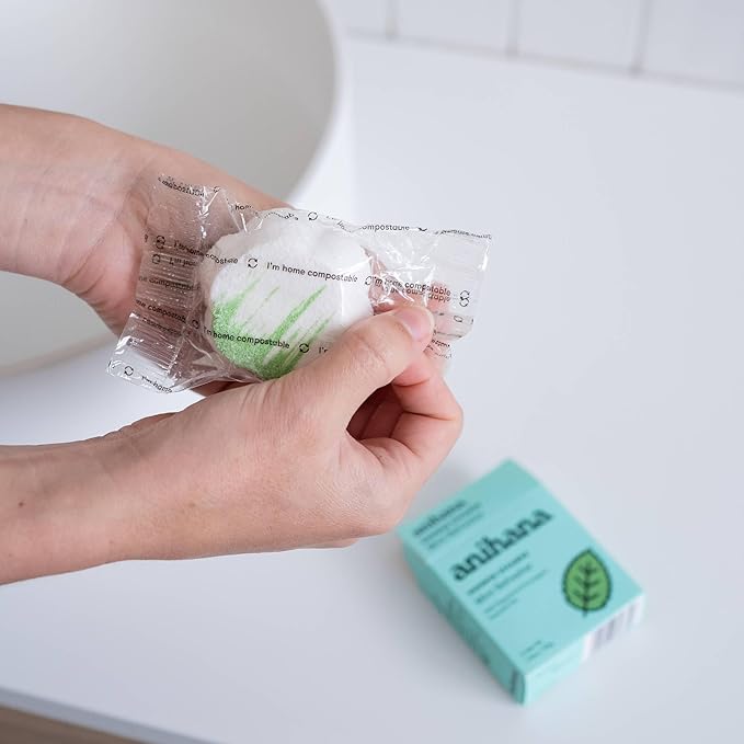 ANIHANA Shower Steamers 4 Pack with Peppermint and Eucalyptus Essential Oils, Paraben Free, Cruelty Free, Mint Refresher Scent, 1.76 oz Each