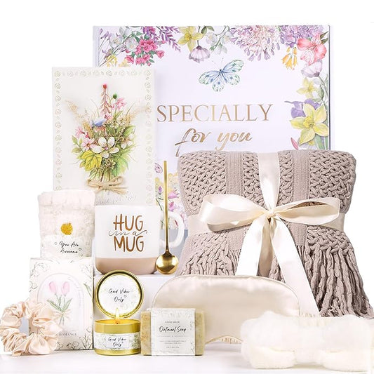 Self Care Gifts for Women Get Well Soon Gift Baskets, Birthday Gifts for Women Care Package, Sympathy Gifts for Loss of Loved One Spa Gifts Thank You Gifts for Mom Her Wife Friend Grandma