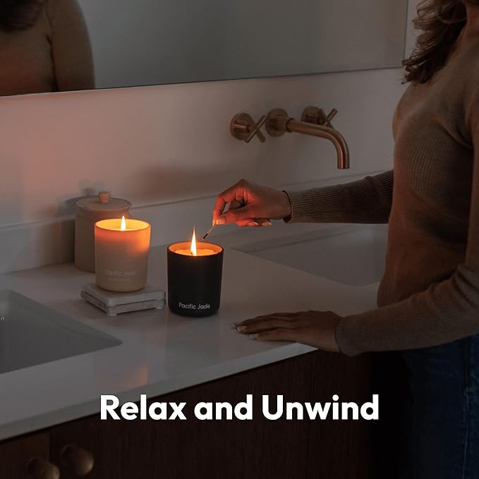 Hand Poured 100% Natural Soy Candle 11oz - Luxury Fragrance in Matte Glass for Home or Gift - Premium Cotton Wick for 60 Hours Burn Time - Woman-Founded Brand (Sunkissed Sandalwood)