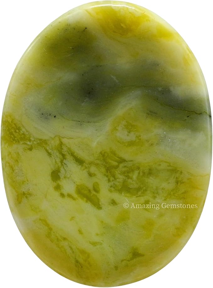 Amazing Gemstone Serpentine Worry Stone Crystals, Healing Stones