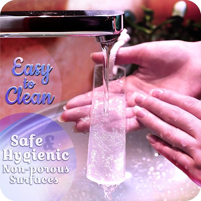 GLADZY Czech Glass Foot File Callus Remover – Double Sided Etched, Different Grit Coarse & Fine Surfaces for Hard Skin & Cracked Heels, Professional Pedicure Tool, Washable Reusable, Made in EU