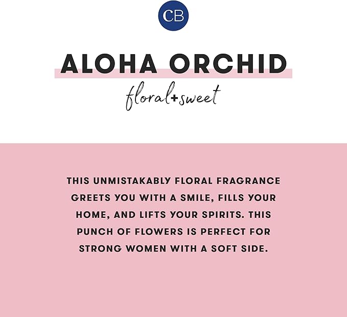 Capri Blue Scented Candles for Women & Men - Pattern Play Travel Tin Small Candles - Soy Wax Blend - Luxury Home Decor with Notes of Orchid, Jasmine, Gardenia & Floral Musk (Aloha Orchid, 8.5 oz)