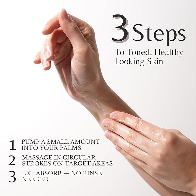 Firming Body Massage Oil, Anti Cellulite Massage Therapy Oil with Retinol & Stem Cells for Body, Legs, Thighs & Butt, Tightens, Relaxes & Hydrates Skin, 2-Pack