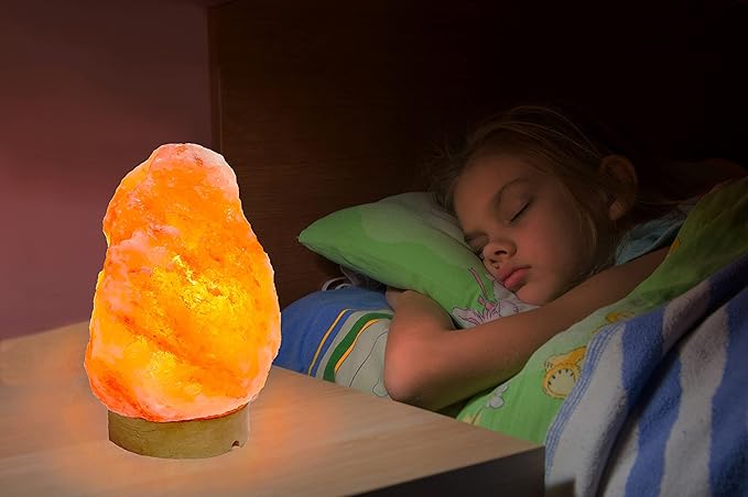 LN-01 Pack of 2 Natural Himalayan Pink Crystal Rock Salt Lamp 6~8 Inch Tall with Dimmer Control Switch, Quality Gift Packaging