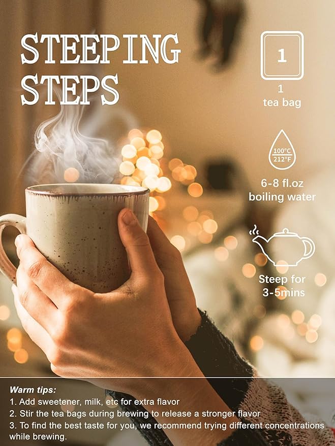 TeeLux Rooibos Tea Bags, Premium Natural Rooibos Herbal Tea, Fruity Sweet Flavor, Caffeine-free, 100 Count