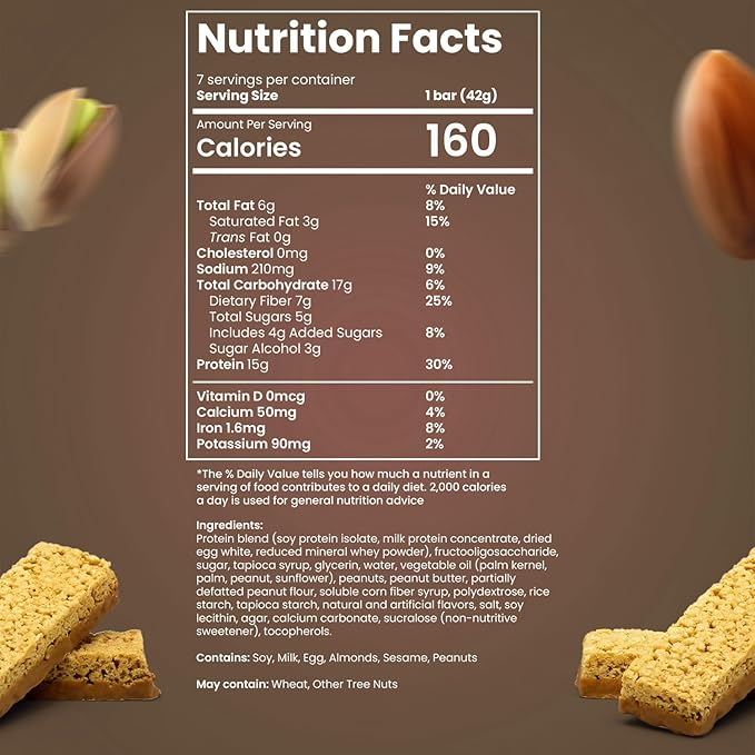 BariSlim High Protein Snack Bar for Bariatric Patients - Nutrient Rich Snack for Post-Surgery Wellness - Ideal for Weight Loss Maintenance & Daily Nutrition | Fluffy Nutter Bar (13 oz)