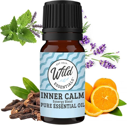 Wild Essentials Exquisite Signature Essential Oil Blend Inner Calm, 10ml - Pure Essential Oils Synergy Blend, New Label, Same Formula