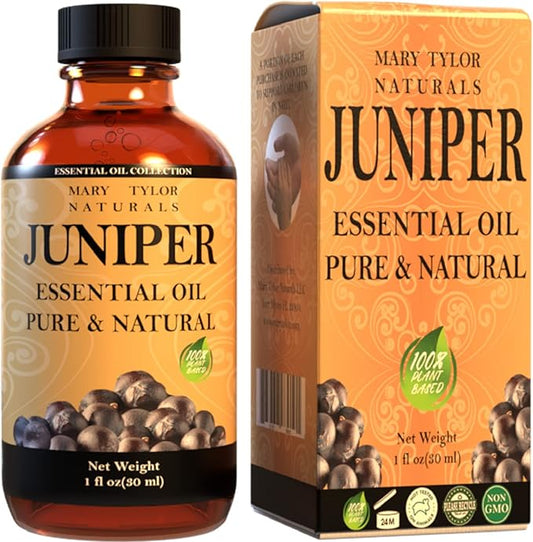 Juniper Berry Essential Oil (1 oz), Premium Therapeutic Grade, 100% Pure and Natural, Perfect for Aromatherapy, Diffuser, DIY by Mary Tylor Naturals