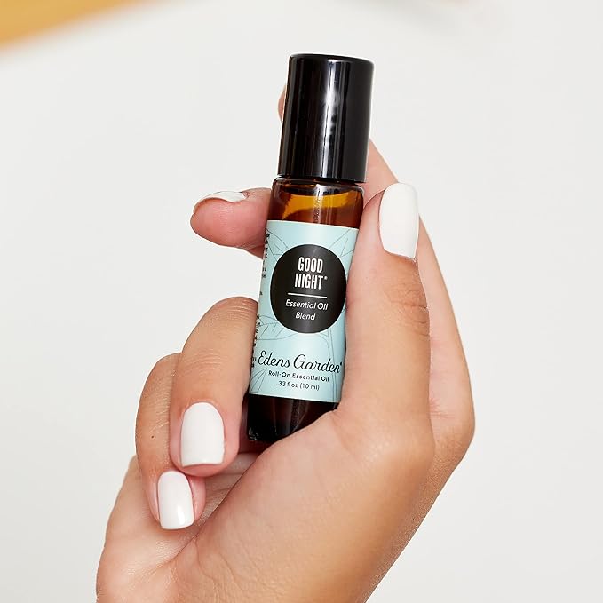 Edens Garden Good Night Essential Oil Roll-On Blend- 100% Pure Premium Grade, Natural, Therapeutic, Aromatherapy, Kid & Skin Safe, The Best for Body, Travel, Relaxation Pre-Diluted 10 ml (.33 fl oz)
