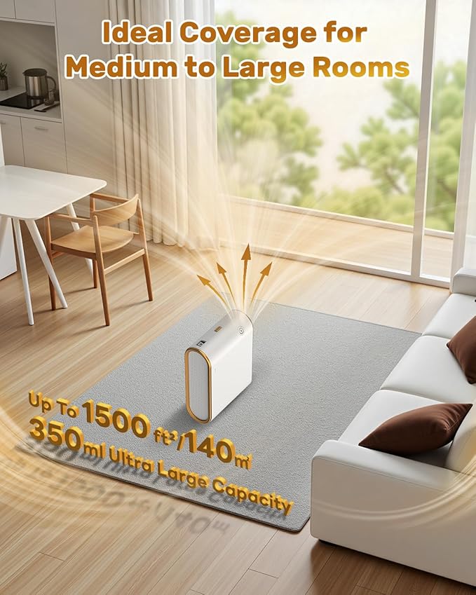 Essential Oil Diffuser for Home, Bluetooth Smart Scent Diffuser, Waterless Aromatherapy Diffuser, 1500 ft² Cold Air Hotel Collection Diffuser, Aroma Diffuser for Home, Hotel, Spa, Office