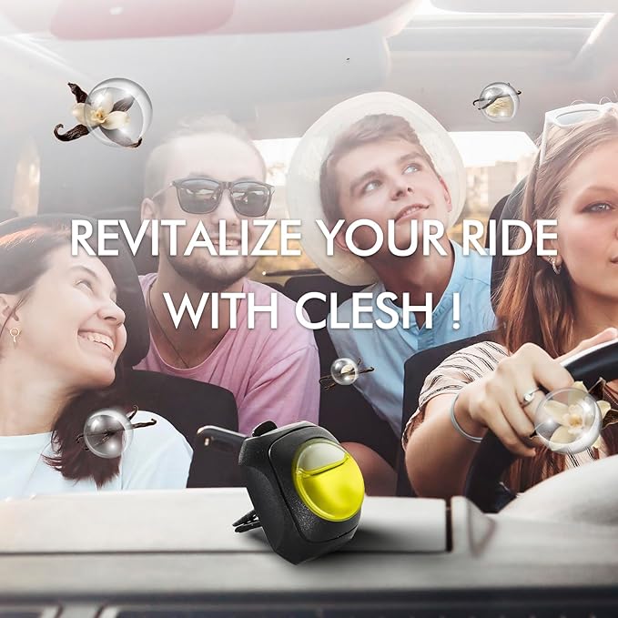 Car Air Fresheners, Vanilla, 6-Pack, 4ml Each, Odor Eliminator