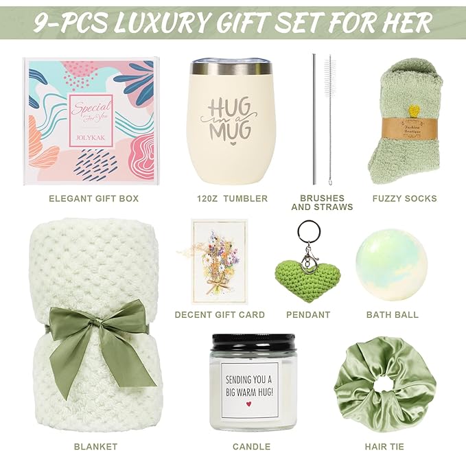 Get well gifts for women after surgery recovery,Self Care Get Well Soon Gifts Basket for Women,Sympathy Gift for Loss of Loved One，Thinking of You,Grief ,Bereavement ,Miscarriage Gifts for Womens