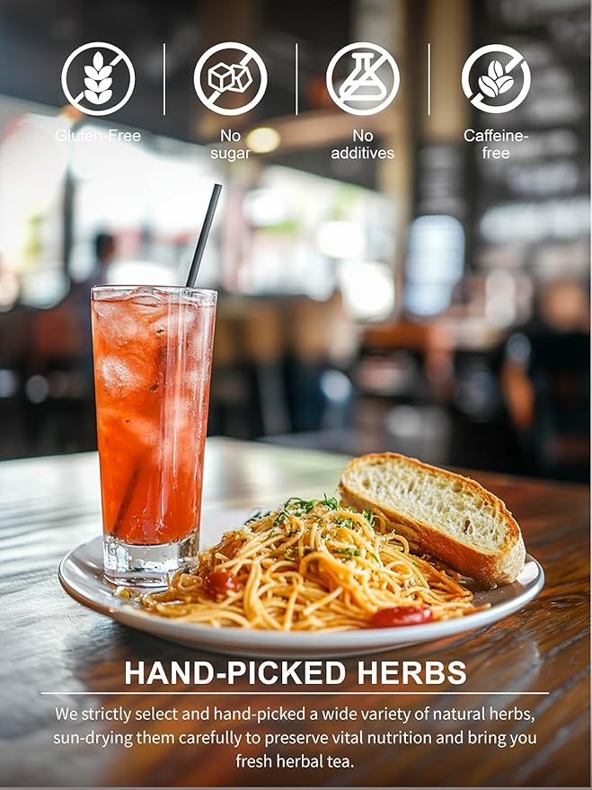 TeeLux Rooibos Chai Tea, Rooibos Tea with Cinnamon, Ginger, Clove & Cardamom, Smooth & Spicy & Sweet Flavor, Caffeine-Free, 100 Count