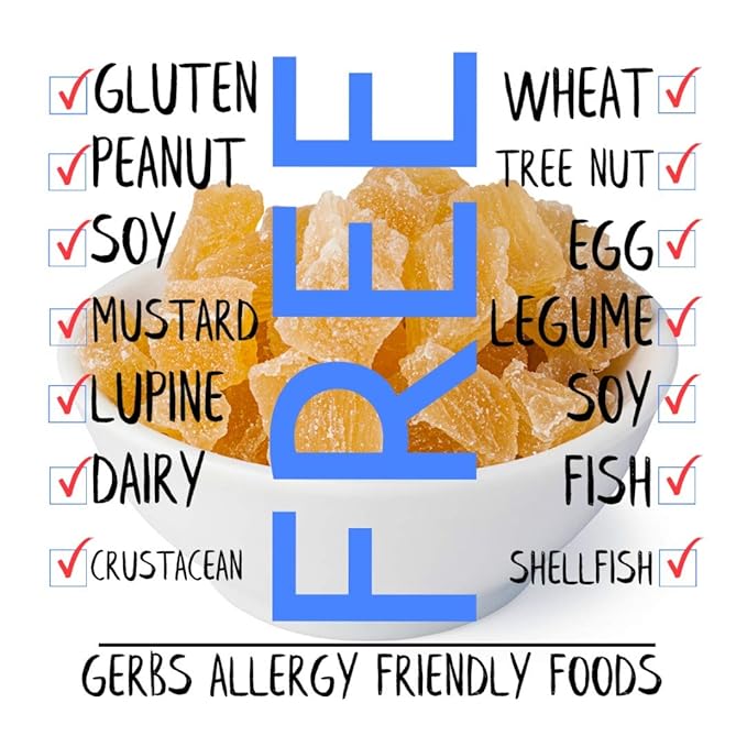 Gerbs Lightly Sweetened Dried Pineapple Cubes 4 lbs. | Unsulfured, No Additives, Resealable Bag | Naturally Sweet & Chewy | Top 14 Allergen-Free