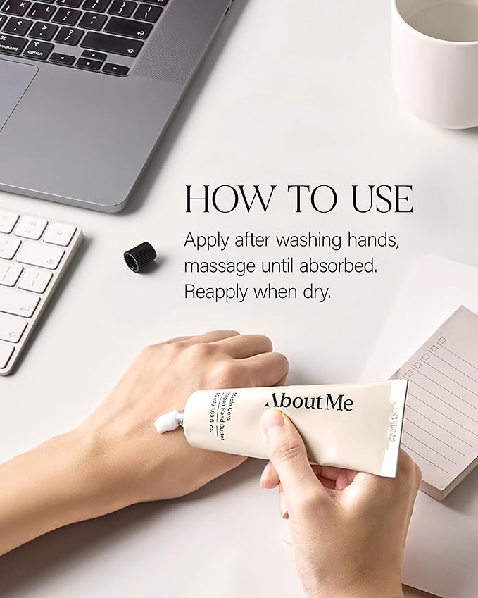 About Me Maple Cera Vegan Hand Butter – Korean Evening Primrose Oil Hand Cream for All Skin Types – Daily Moisturizing Care with Ceramide NP & Shea Butter – Korean Skin Care – 1.69oz, 50ml