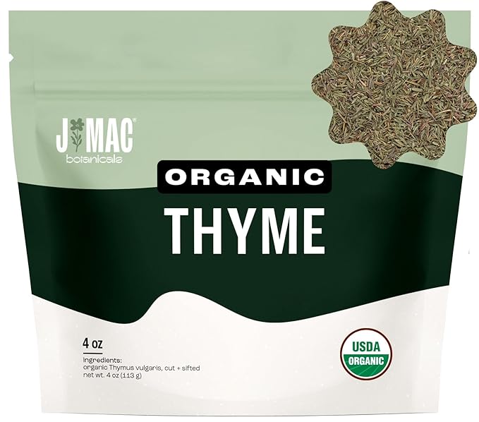 J Mac Botanicals Organic Thyme - 4 oz