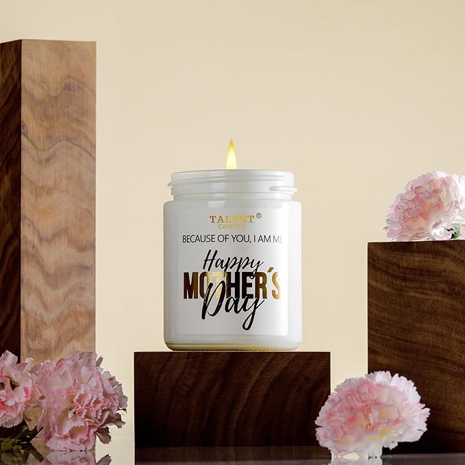 Elegant Scented Candle for Mom | Mother's Day Gift | Iris & Orange Blossom 8.4oz Candle Jars