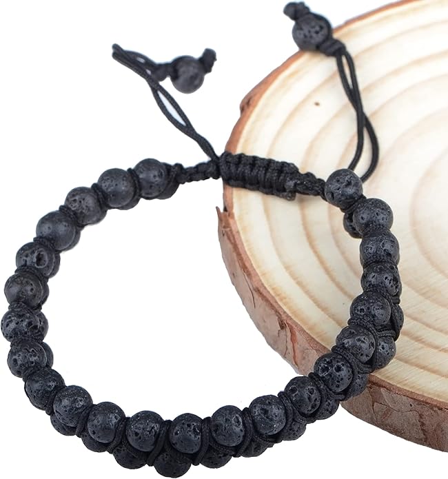 MASSIVE BEADS Double Layer Natural Chakra Healing Power Crystals Macrame Bracelet Yoga Stone Beads Gemstone Meditation Relax Anxiety Bangle for Unisex Women Men