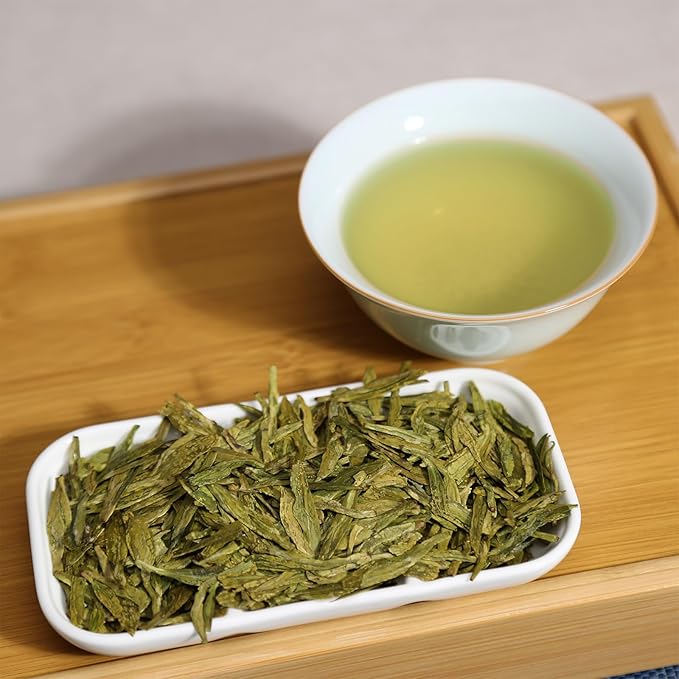 Hee Creek Longjing Tea 龙井 120g/4.2oz Long Jing Chinese Dragonwell Green Tea Loose Leaf Spring Tea Lung Ching Dragon Well Mingqian Longjing First Grade 龍井茶 中国绿茶 龙井