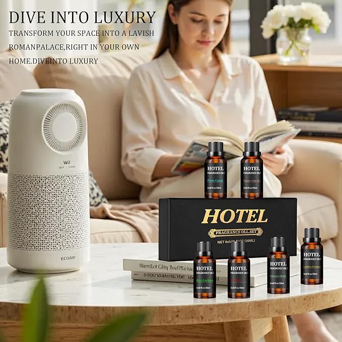 Hotel Collection Diffuser Essential Oil Gift Set- Inspired by The Most Popular 5-Star Hotel Scents -My Way、Westin White Tea、Ritz Carlton Hotel