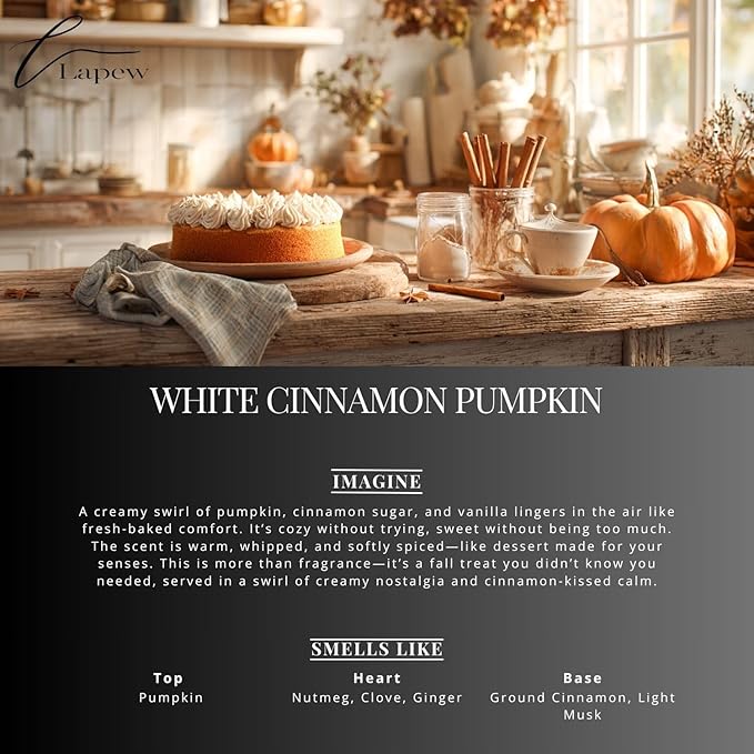 Car Air Freshener Diffuser – 2 Pack Hanging Air Freshener Diffuser (.34 Oz, White Cinnamon Pumpkin (White Pumpkin))