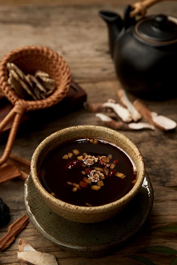 Damtuh Jujube Tea (Red Date Tea) – Traditional Korean Herbal Blend with Walnuts & Almonds, 50 Sticks