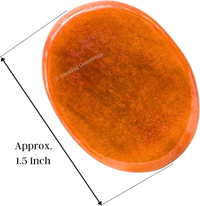 Amazing Gemstone Chocolate Jasper Worry Stones for Stress Relief Crystals and Healing Stones - Piedra Crystal Fidget for Meditation, Relaxation - Unique Stocking Stuffers and Birthday Gifts