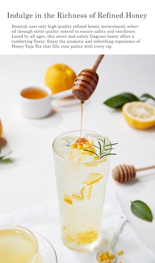 Damtuh Korean Honey Citron Tea 2.2lb (35.27 fl oz) – Traditional Yuzu Yuja Marmalade Preserve, Authentic Korean Fruit Honey Tea