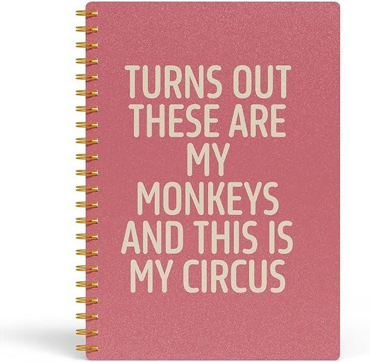 Funny Notebooks for Work, Pink Aesthetic Journal, Funny Boss Day Gifts, Boss Gifts for Men Women, Funny Gifts for Boss, Boss Office Decor, Spiral Notebook 5.5x8.3 Inch