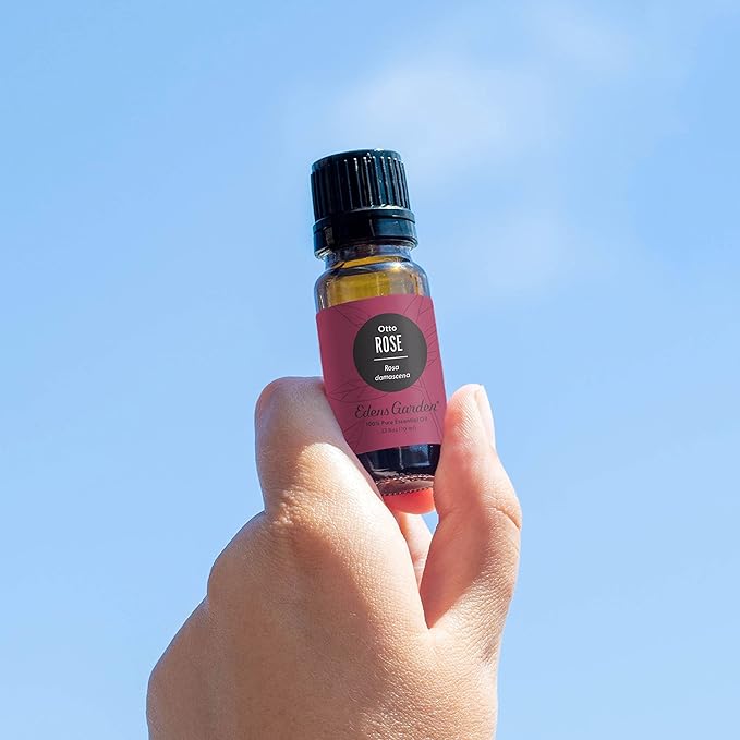 Edens Garden Rose- Otto Essential Oil- 100% Pure Premium Grade, Undiluted, Natural, Therapeutic, Aromatherapy, The Best for Diffuser, Skin, Face, Hair 10 ml (.33 fl oz)