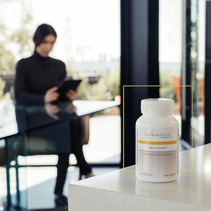 Integrative Therapeutics HPA Adapt - Adaptogenic Supplement for Stress Support* - Includes Ashwagandha, Rhodiola & Other Adaptogenic Herbs* - Vegan, Dairy-Free & Gluten-Free - 240 Capsules