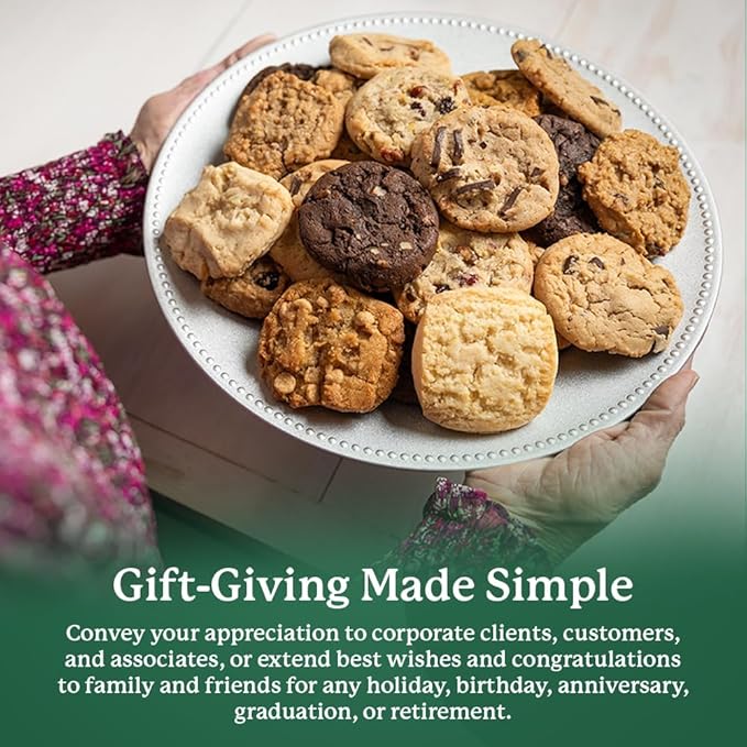 Happy Birthday To You Cookie Tin: 12 Fresh-Baked Gourmet Cookies - Festive Celebration Gift