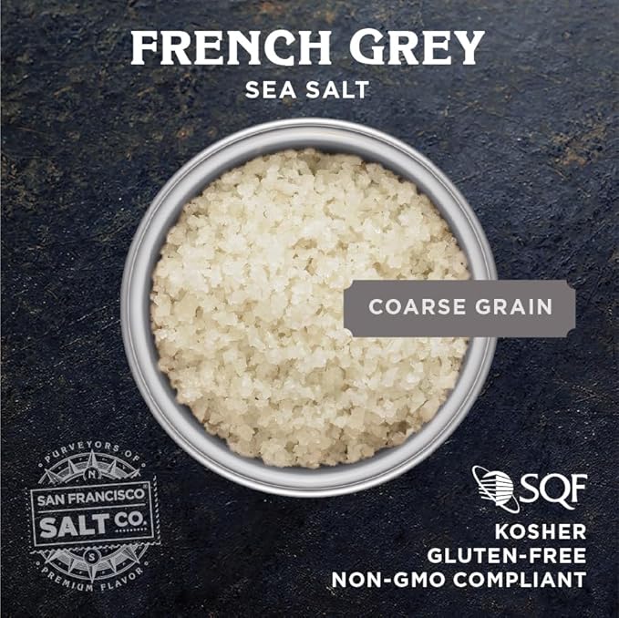 French Grey Sea Salt 2 lb. Bag Coarse Grain - Sel Gris by San Francisco Salt Company