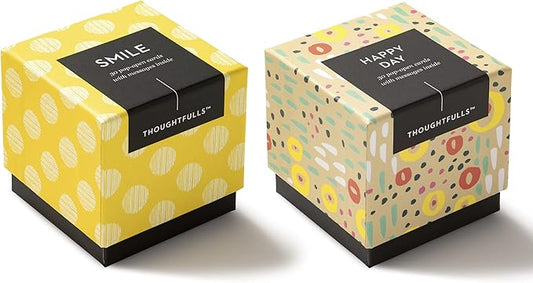 Compendium ThoughtFulls Pop-Open Cards — 2-Pack of Smile, Happy Day — 60 Pop-Open Cards, Each with a Different Message Inside
